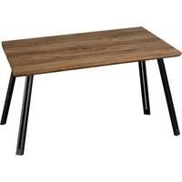 Seconique Quebec Straight Edge Dining Table - Medium Oak Effect