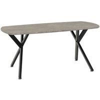 Seconique Athens Oval Coffee Table in Concrete Effect