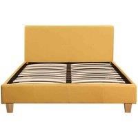 Seconique Prado 4/'6" Double Bed in Mustard Fabric