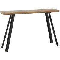 Seconique Quebec Wave Edge Console Table in Medium Oak Effect