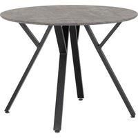 Seconique Athens Round Dining Table in Concrete Effect