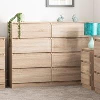 MALVERN 8 DRAWER CHEST SONOMA OAK
