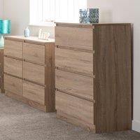 Malvern 4 Drawer Chest Sonoma Oak Effect - New for 2021