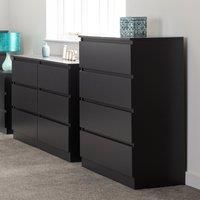 Seconique Malvern 4 Drawer Chest - Grey
