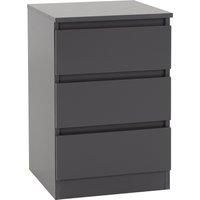 Malvern 3 Drawer Bedside