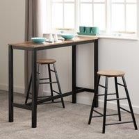 Seconique Athens Breakfast Bar Set - Acacia Effect
