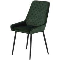 Seconique Avery Dining Chair Set of 2 in Emerald Green Velvet