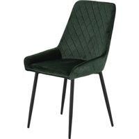 Seconique Avery Dining Chair Set of 2 in Emerald Green Velvet