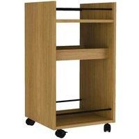 Seconique Naples Serving Cart/Side Table in Oak Effect