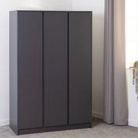 Seconique Malvern 3 Door Wardrobe - Grey