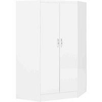 Seconique Nevada 2 Door Corner Wardrobe - White Gloss