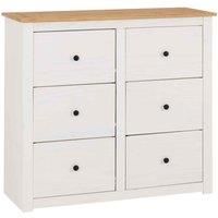 Panama 6 Drawer Chest White