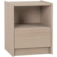 Seconique Paris 1 Drawer Bedside - Smoked Ash Effect