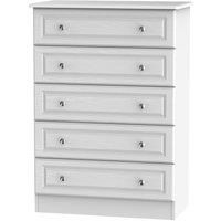 Montego 5-Drawer Chest - White