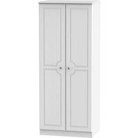 Montego Tall 2-Door Wardrobe - White