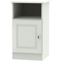 Montego 1-Door Bedside Table - Ash Grey
