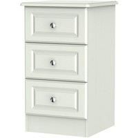 Montego 3-Drawer Bedside Table - Ash Grey