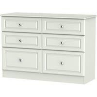 Montego 6-Drawer Midi Chest - Ash Grey
