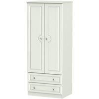 Montego 2-Door 2-Drawer Gents Wardrobe - Ash Grey