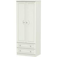 Montego Tall 2-Door 2-Drawer Gents Wardrobe - Ash Grey