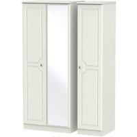 Montego 3-Door Mirrored Wardrobe - Ash Grey