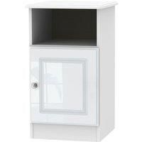 Berryfield 1Door 1 Drawer Bedside Table  White