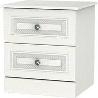 Otega 2Drawer Bedside Table White