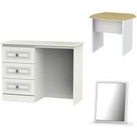 Otega 3Piece Dressing Table Set  White
