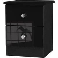 Tedesca 2Drawer Bedside Table  Black