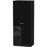 Tedesca 2-Door Wardrobe - Black