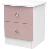 Tedesca 2Drawer Bedside Table  Pink