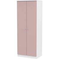 Tedesca Tall 2-Door Wardrobe -Pink
