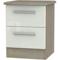 Kirkhill 2Drawer Bedside Table  Taupe Cedar