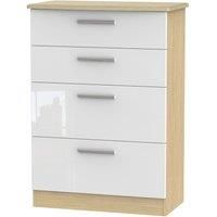 Kirkhill 4Drawer Deep Chest of Drawers  White Oak