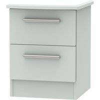 Fourisse 2Drawer Bedside Table  Grey