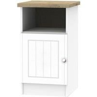 Wilcox 1Door Bedside Table  Porcelain Ash