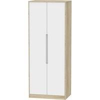 Barquero Tall 2Door Wardrobe  Pine/White Gloss