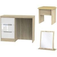 Barquero 3-Piece Vanity Set - Pine/White Gloss