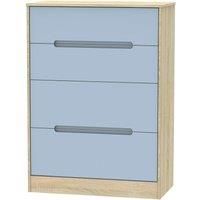 Barquero 4-Drawer Deep Chest - Pine/Denim