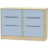 Barquero 6Drawer Midi Chest  Pine/Denim