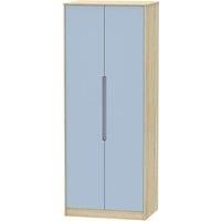 Barquero Tall 2Door Wardrobe  Pine/Denim