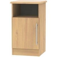 Edina 1-Door Bedside Table - Modern Oak