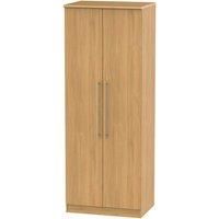 Edina Tall 2-Door Wardrobe - Modern Oak