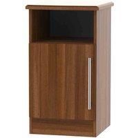 Edina 1-Door Bedside Table - Walnut