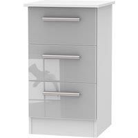 Goodland 3Drawer Cabinet  Grey
