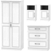 Milton 4 Piece Bedroom Furniture Set - White