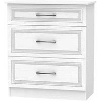 Milton 3 Drawer Deep Chest - White