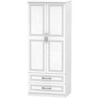 Milton 2 Drawer Wardrobe - White
