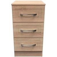 Swift Winchester Ready Assembled 3 Drawer Bedside Chest