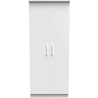 Ready Assembled Fourrisse 2ft6in Plain Wardrobe - White Matt